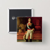 Porträt von Alfonso XII 1876 Button (Vorne & Hinten)