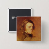 Porträt von Alfred-Lord Tennyson Button (Vorne & Hinten)