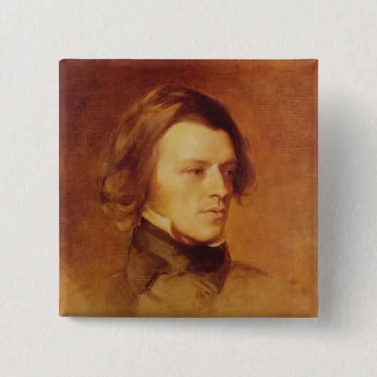 Porträt von Alfred-Lord Tennyson Button (Vorderseite)