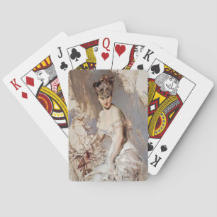 Porträt von Alice Regnault (Weibliche Schönheit) Spielkarten