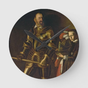 Porträt von Alof de Wignacourt, großartiger Runde Wanduhr