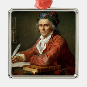 Porträt von Alphonse Leroy, 1783 Ornament Aus Metall