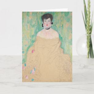 Porträt von Amalie Zuckerkandl von Gustav Klimt Karte