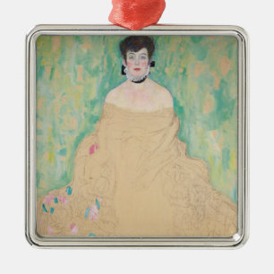 Porträt von Amalie Zuckerkandl von Gustav Klimt Ornament Aus Metall