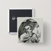 Porträt von Amerigo Vespucci Button (Vorne & Hinten)