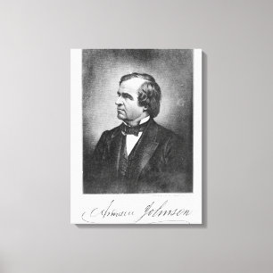 Porträt von Andrew Johnson Leinwanddruck