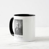 Porträt von Andrew Johnson Tasse (Vorderseite Links)