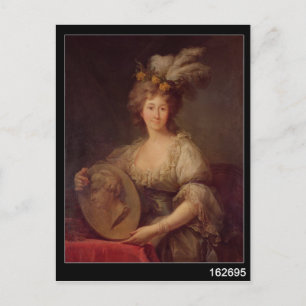 Porträt von Anne Biron Prinzessin von Courland Postkarte