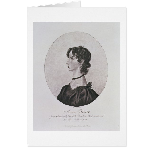 Porträt von Anne Bronte (1820-49) von einem (Vorne)