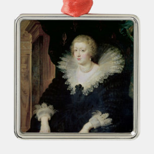 Porträt von Anne von Österreich c.1622 Ornament Aus Metall