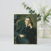 Porträt von Anton Pavlovich Tschechow, 1898 Postkarte (Stehend Vorderseite)