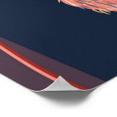 Porträt von Aretha Franklin Poster (Ecke)