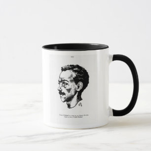 Porträt von Arthur Rimbaud Tasse