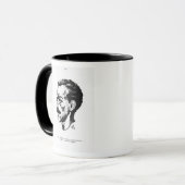 Porträt von Arthur Rimbaud Tasse (Vorderseite Links)