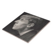 Porträt von Aubrey Beardsley (1872-98) durch Fliese (Seite)