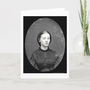 Porträt von Augusta-FeldDaguerreotype 1862 Karte