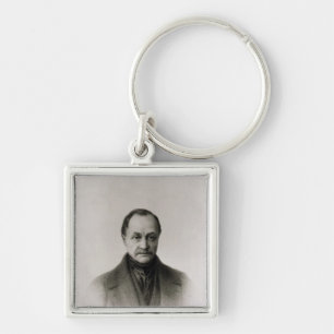 Porträt von Auguste Comte, französischer Philoso Schlüsselanhänger