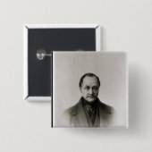 Porträt von Auguste Comte, französischer Philosoph Button (Vorne & Hinten)