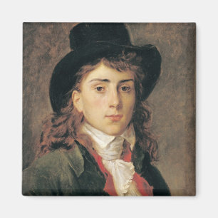 Porträt von Baron Antoine Jean Gros gealtert 20 Magnet
