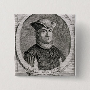 Porträt von Baruch oder von Benedict Spinoza Button