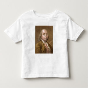 Porträt von Benjamin Franklin (1706-90), von 'Le Kleinkind T-shirt