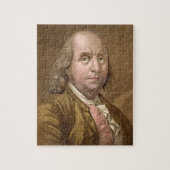 Porträt von Benjamin Franklin (1706-90), von 'Le Puzzle (Vertikal)