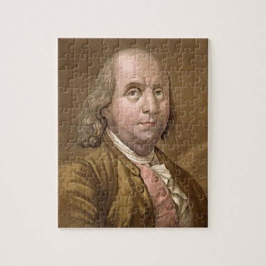 Porträt von Benjamin Franklin (1706-90), von 'Le Puzzle (Vertikal)