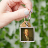 Porträt von Benjamin Franklin Schlüsselanhänger (Hand)