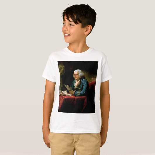 Porträt von Benjamin Franklin T-Shirt (Vorne ganz)