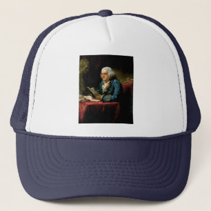 Porträt von Benjamin Franklin Truckerkappe