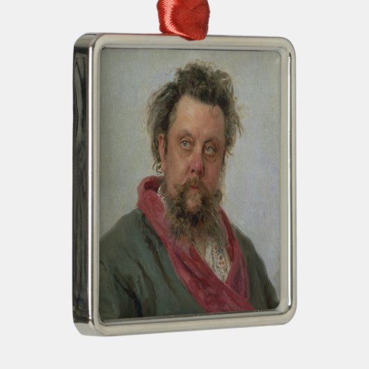 Porträt von bescheidenem Petrovich Moussorgsky Ornament Aus Metall (Rechts)