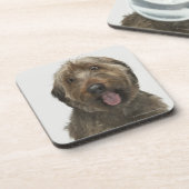 Porträt von Briard Hund Getränkeuntersetzer (Linke Seite)