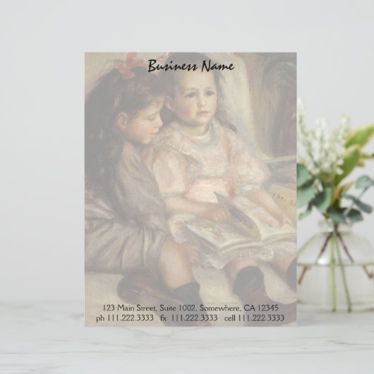 Porträt von Caillebotte Kindern durch Pierre Briefbogen (Stehend Vorderseite)