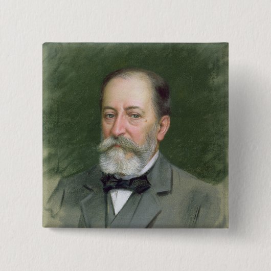 Porträt von Camille Heiligem-Saens 1903 Button (Vorderseite)