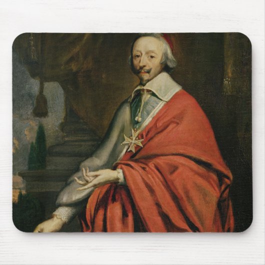 Porträt von Cardinal de Richelieu Mousepad (Vorne)