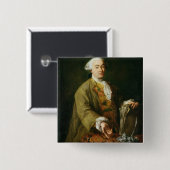 Porträt von Carlo Goldoni Button (Vorne & Hinten)