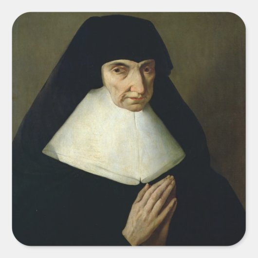 Porträt von Catherine de Montholon, Gründer der Quadratischer Aufkleber (Vorderseite)