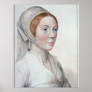 Porträt von Catherine Howard (1520-42) vorbei Poster