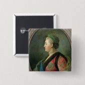 Porträt von Catherine II von Russland Button (Vorne & Hinten)