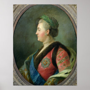 Porträt von Catherine II von Russland Poster