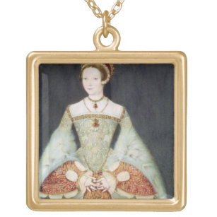 Porträt von Catherine Parr (1512-48), 1545 (Farbe Vergoldete Kette
