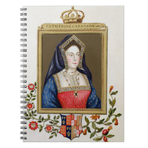 Porträt von Catherine von Aragonien (1485-1536) 1. Notizblock