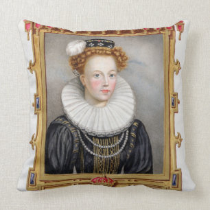 Porträt von Catherineparr-(1512-1548) 6. Ehefrau Kissen