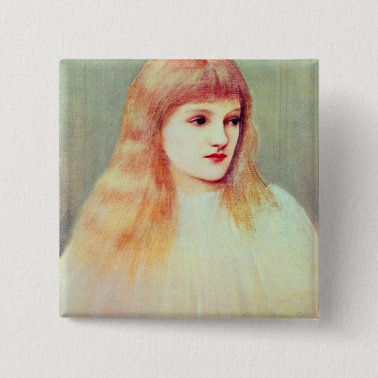 Porträt von Cecily Horner, 1895 Button (Vorderseite)