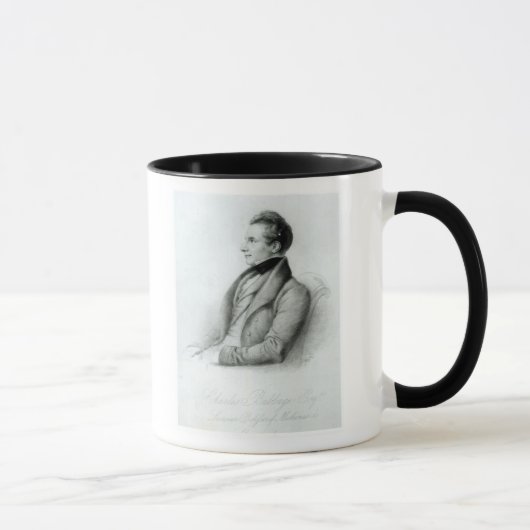 Porträt von Charles Babbage 1832 Tasse (Rechts)