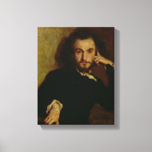 Porträt von Charles Baudelaire 1844 Leinwanddruck