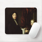 Porträt von Charles Couperin und die Tochter Mousepad (Mit Mouse)