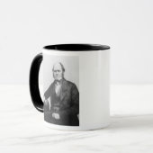 Porträt von Charles Darwin, 1854 Tasse (Vorderseite Links)
