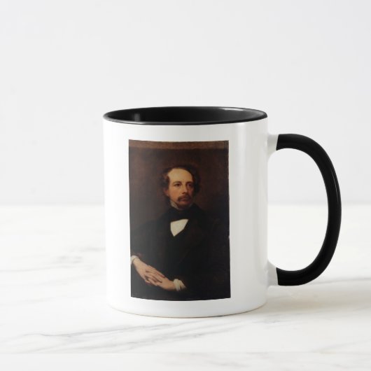 Porträt von Charles Dickens 1855 Tasse (Rechts)
