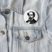 Porträt von Charles Dickens Button (Beispiel)